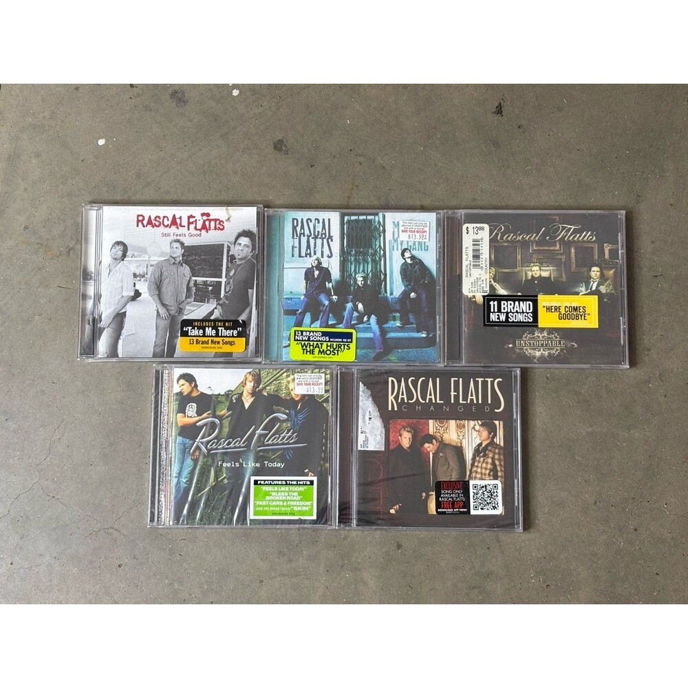 Lot of 5 Rascal Flatts Assorted CD's Country. 4 Are Sealed